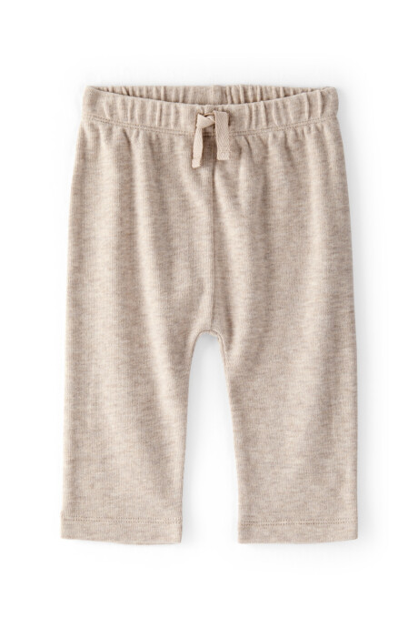 Pantalón de algodón térmico, beige jaspeado Sin color