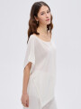 Poncho Frial Marfil / Off White