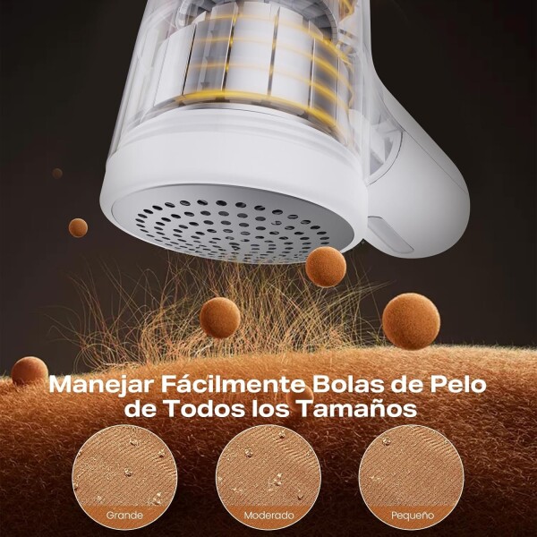 Quita Pelusa Recargable USB Goldtech Removedor Ropa Tela Variante Color Blanco