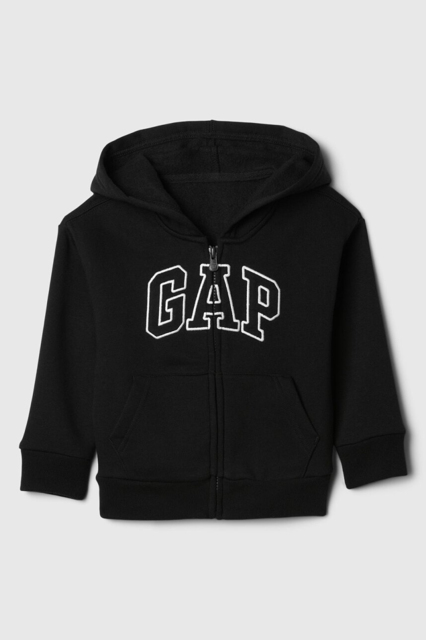 Canguro Con Cierre Logo Gap Toddler Niño True Black