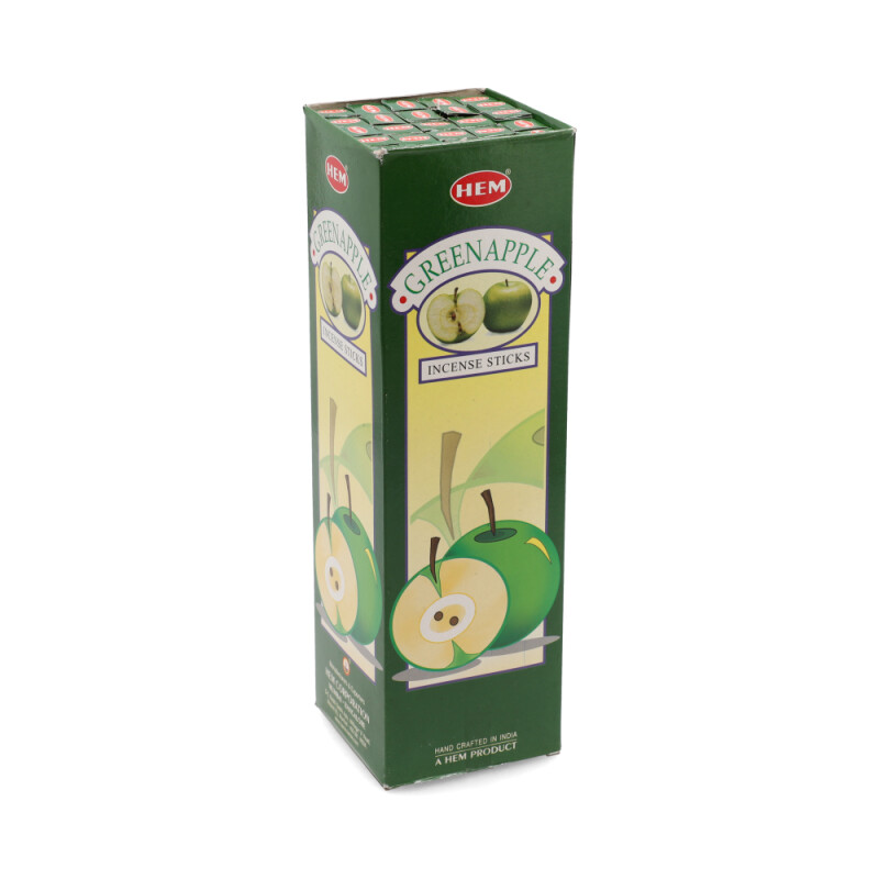 INCIENSO HEM CAJA DE CARBÓN X25 Manzana Verde