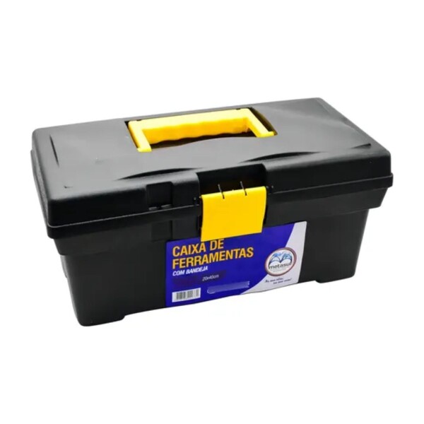 CAJA DE HERRAMIENTAS METASUL AMARILLA Y NEGRA 12,5" Caja De Herramientas Metasul Amarilla Y Negra 12,5"