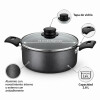 Cacerola Tramontina 24cm Antiadherente con Tapa de Vidrio 4.7L Cacerola Tramontina 24cm Antiadherente con Tapa de Vidrio 4.7L