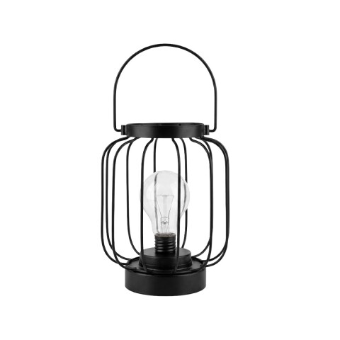 LAMPARA METAL NEGRO P/MESA 15.5X19.5CM Unica