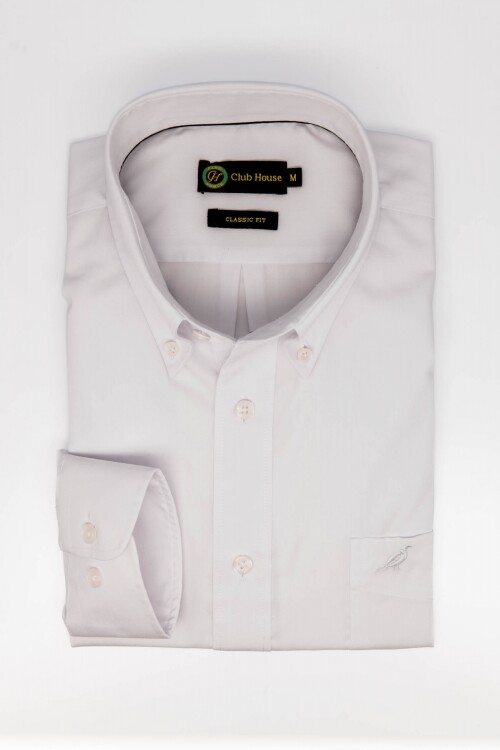 Camisa Button Down - Non Iron Blanco