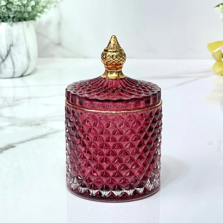 Bombonera/Caramelera Vidrio Alto 15cm x Ø 8cm Bombonera/Caramelera Vidrio Alto 15cm x Ø 8cm