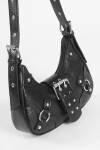 Cartera de hombro con hebilla negro