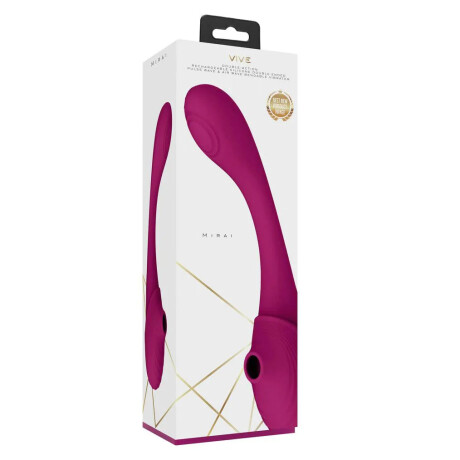 Vibrador Flexible Mirai Doble Extremo Onda de Pulso y Aire Vibrador Flexible Mirai Doble Extremo Onda de Pulso y Aire