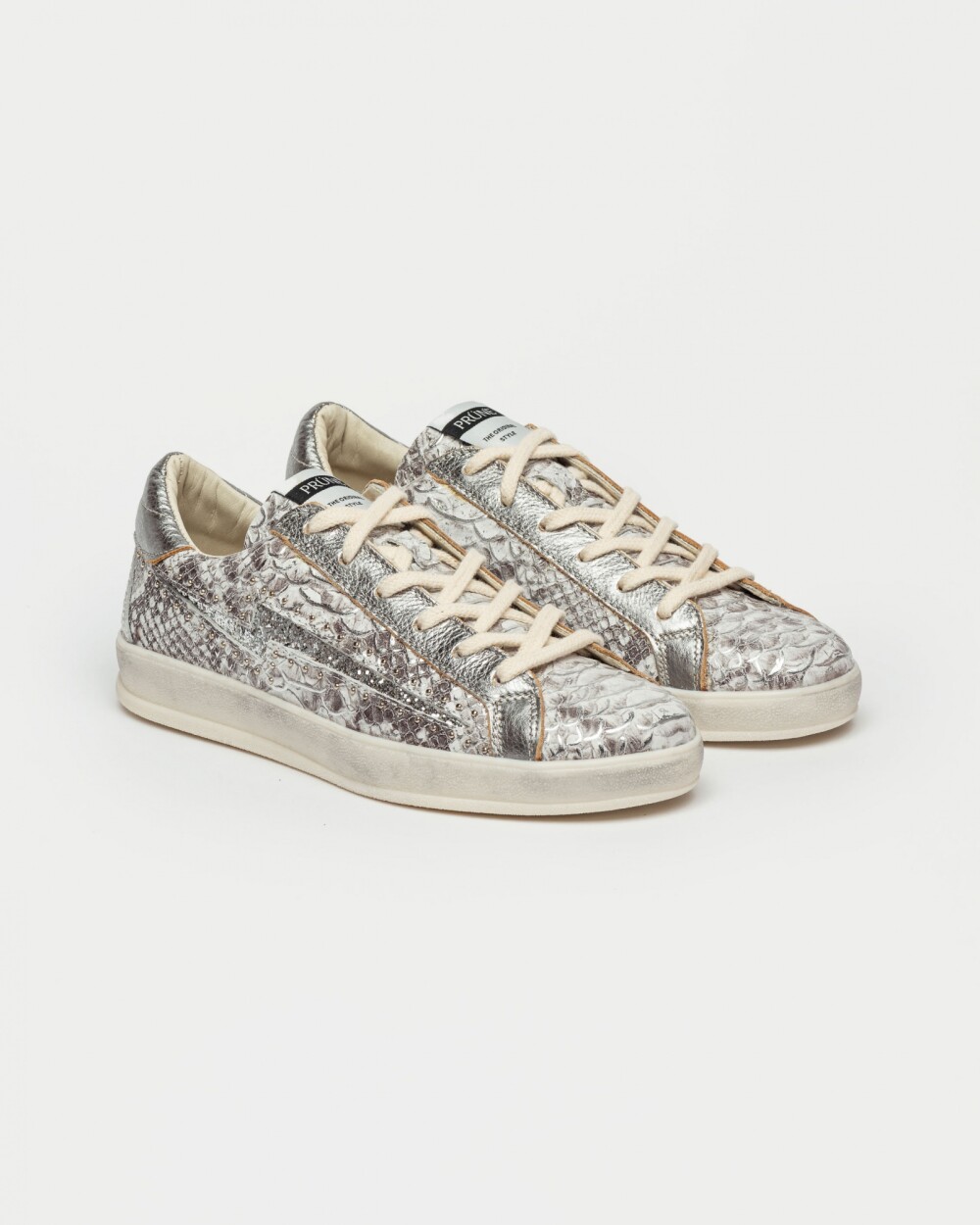 Sneaker Bowie En Snake Metalizado Metalizado