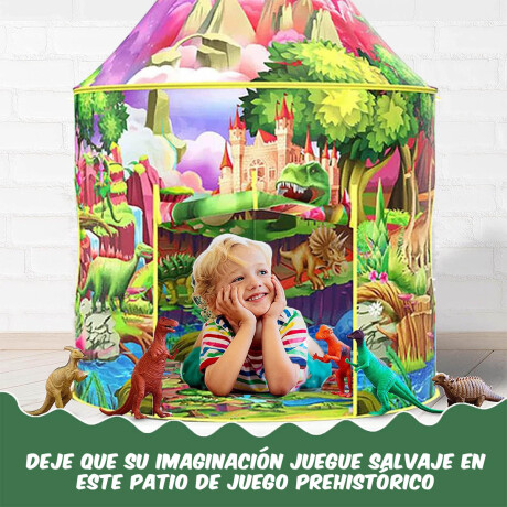Carpa Infantil Casita Exterior Dinosaurios 99cmx130cm Jug009812-dn