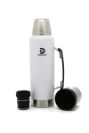 Termo 1.3 L doble Acero - Discovery Blanco