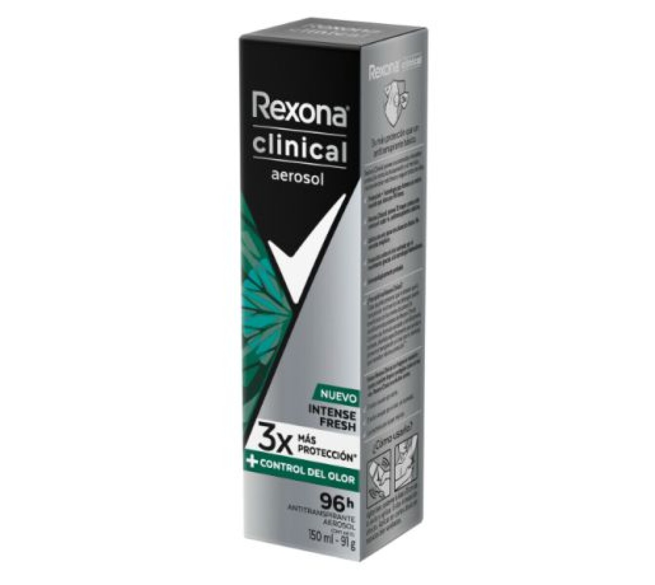 Rexona Desodorante Aerosol Men Clinical Intense Fresh 150ml – Protección y Frescura Duradera