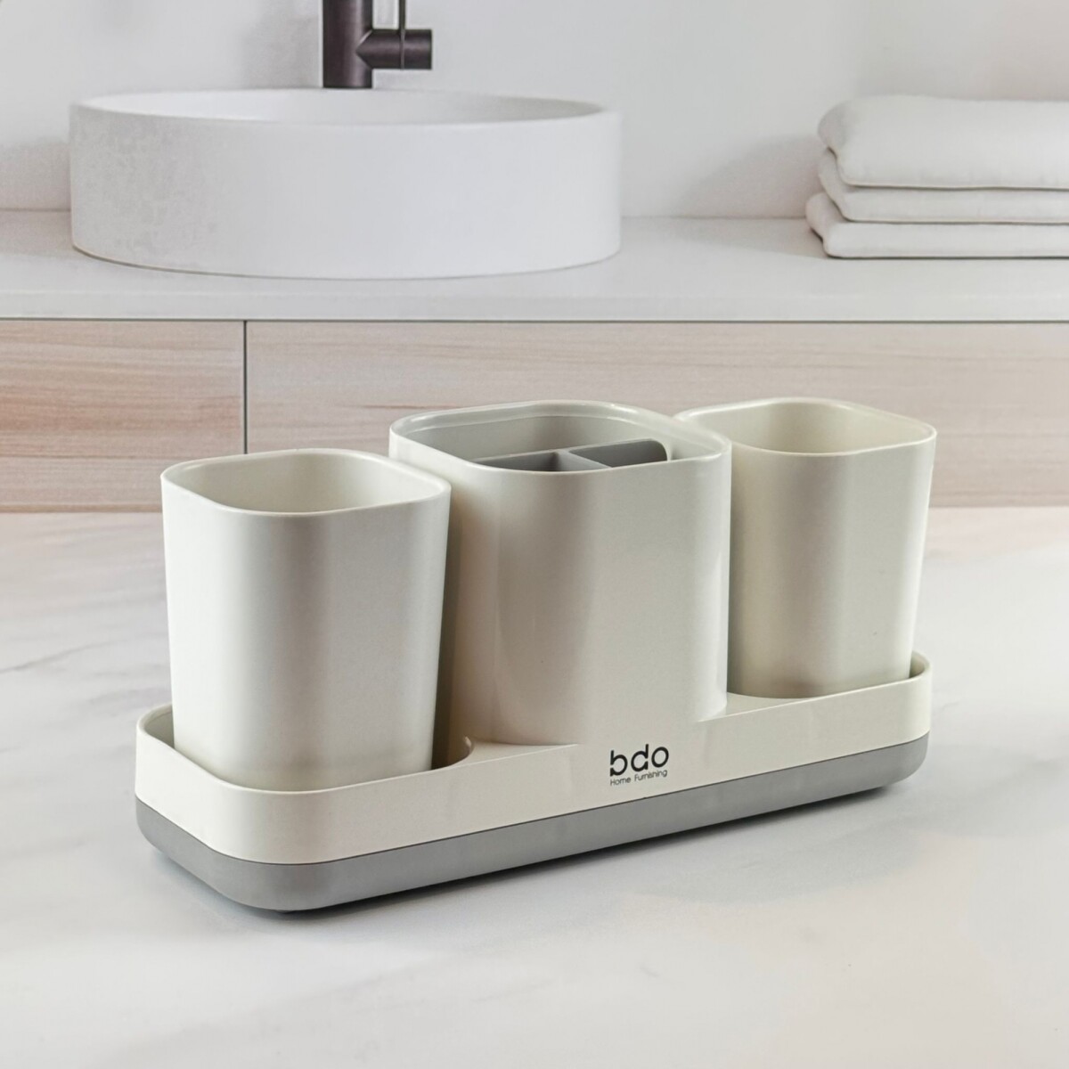 Porta Cepillo Y Organizador De Baño BDO 