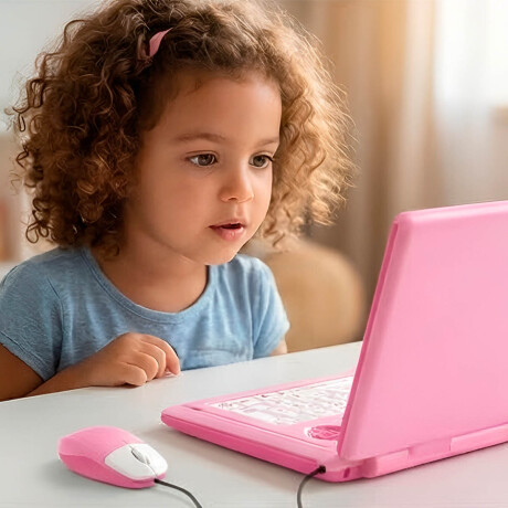 Computadora Laptop Infantil Educativa En Español Rosa