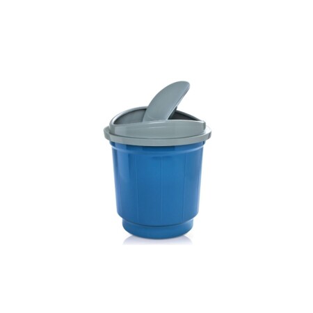 BOTE DE BASURA 20 LTS CON TAPA BASCULANTE AZUL