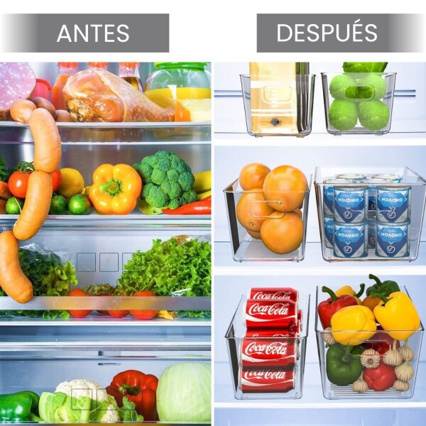 Organizador De Cocina Heladera Alacena Multiuso Juego De 6 Recipientes Contenedores Imback Organizador De Cocina Heladera Alacena Multiuso Juego De 6 Recipientes Contenedores Imback