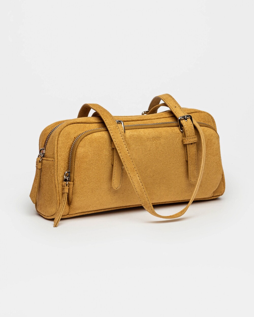 Cartera al hombro Lagoon en efecto gamuza Sand