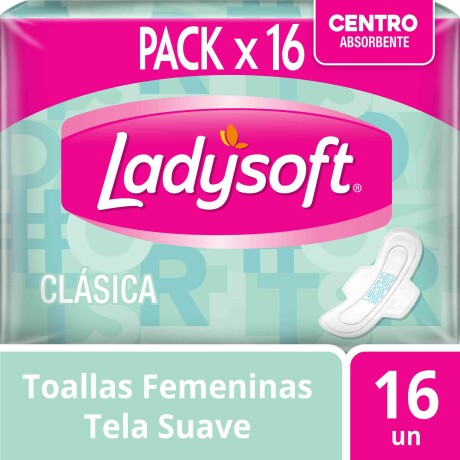 TOALLA LADYSOFT CLASICA C/ALAS X 16 TOALLA LADYSOFT CLASICA C/ALAS X 16