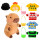 Peluche Capibara Carpincho Infantil X10 Piezas Ropa Cpy001003