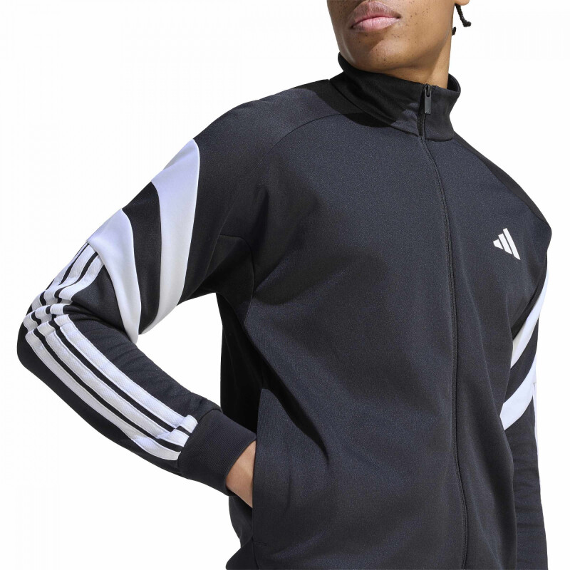 Campera Adidas TRACKSUIT JACKET Hombre KF4764 Negro-blanco