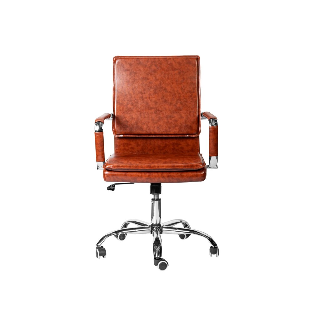 ASIENTO DE OFICINA PU-Y-METAL MARRON HY-1062