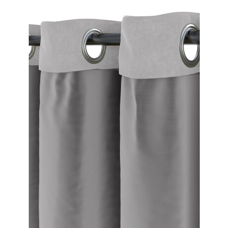 Cortina Anten 1X140X300 Gris Claro