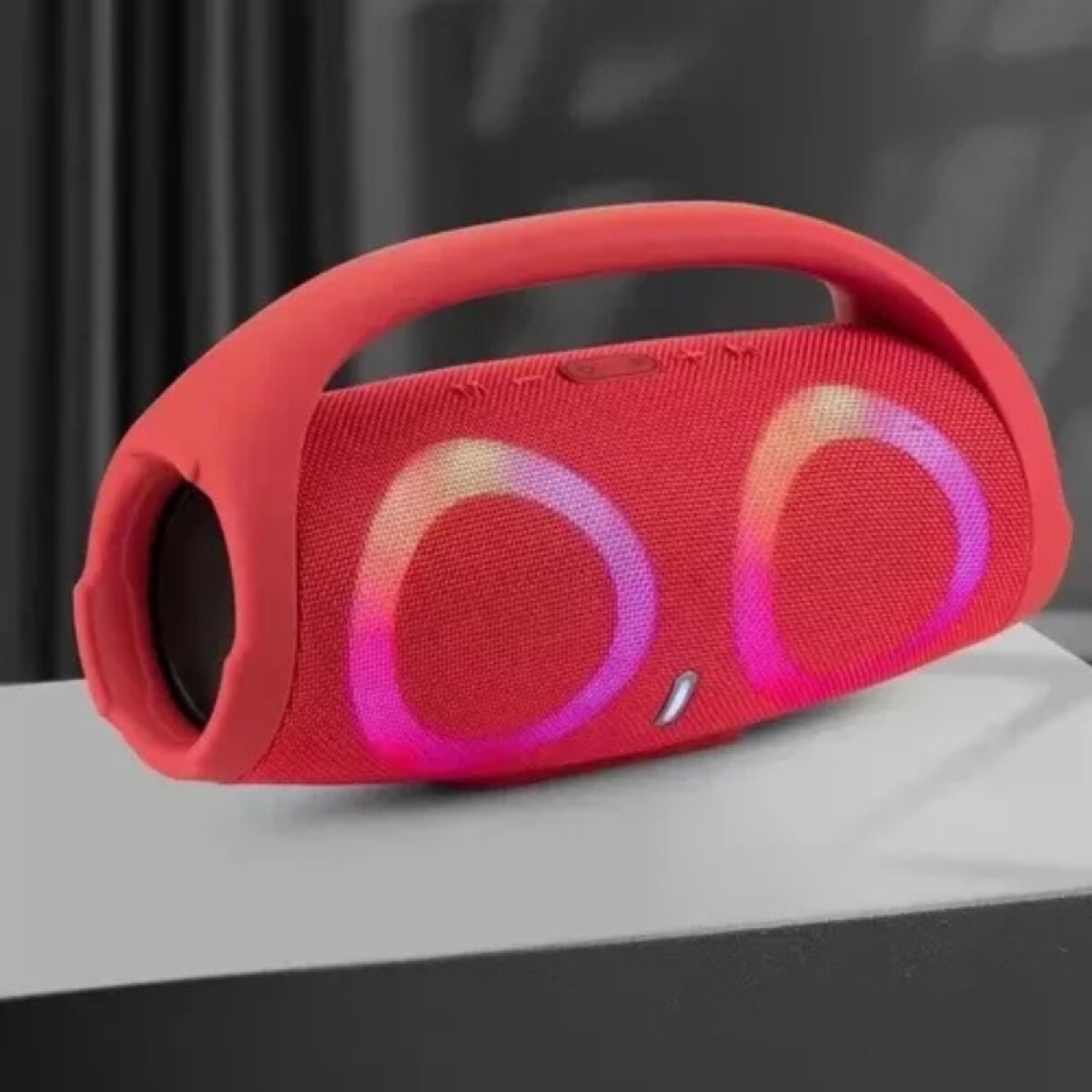 Parlante Con Luz Led - Rojo 