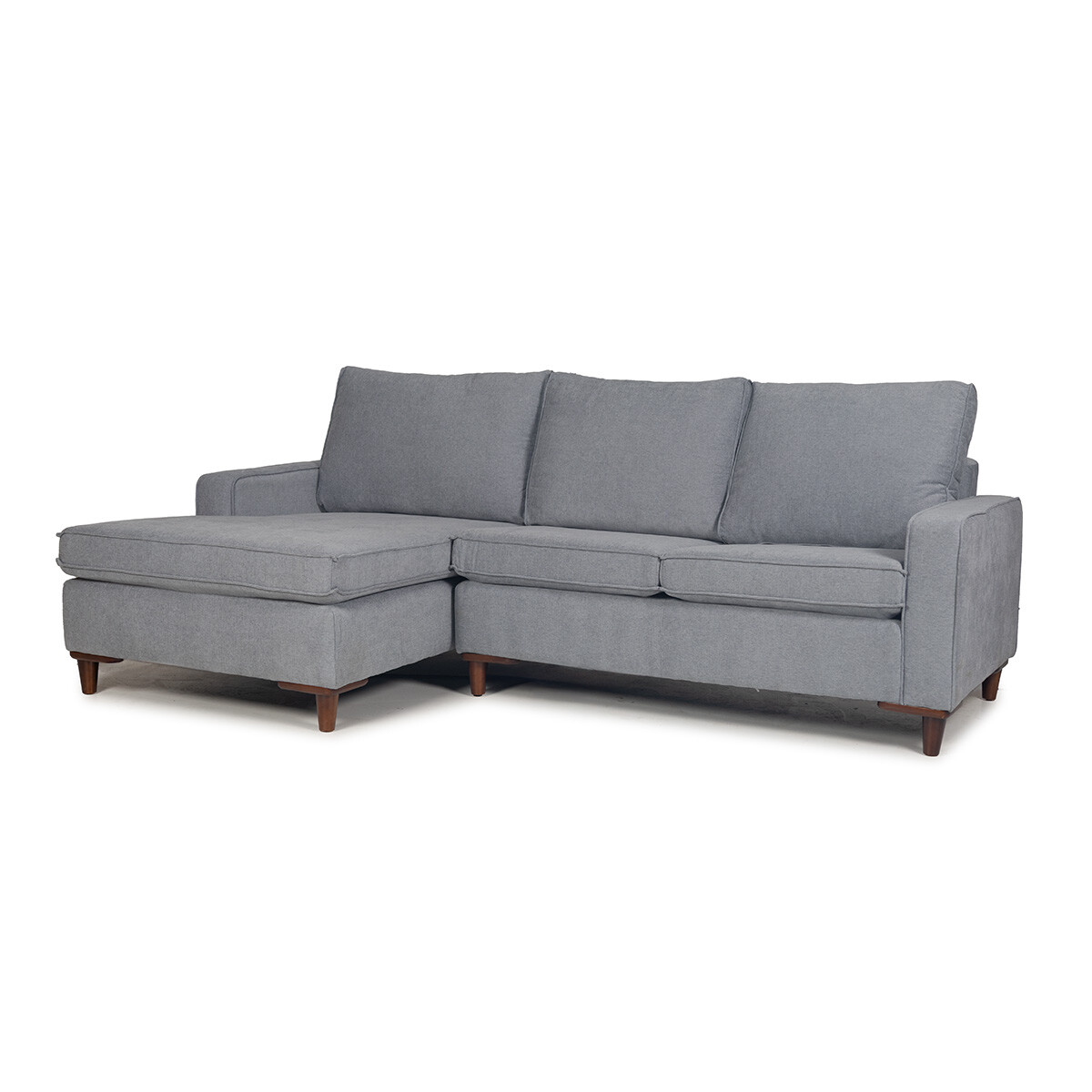 Rinconera Sevilha - Tela Microfibra - Chaise Izquierda - AA-13 (Gris) 
