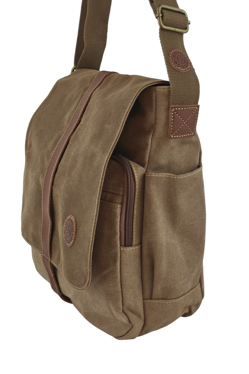 Morral clásico de lona Marrón