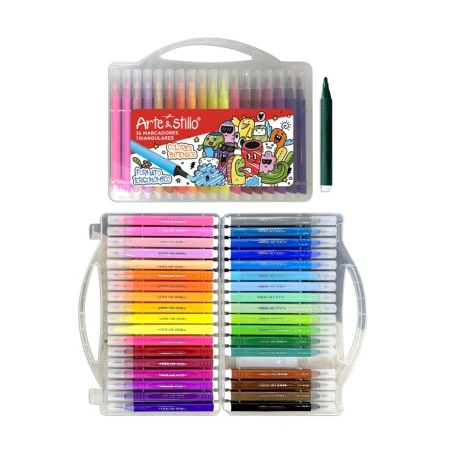 Pack x36 Marcadores Arte Stillo Triangulares 001