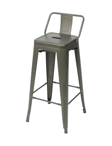 TABURETE TOLIX VERDE OSCURO CON RESPALDO TABURETE TOLIX VERDE OSCURO CON RESPALDO