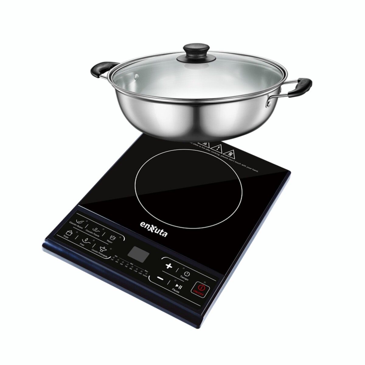 Anafe De Empotrar ENXUTA AIENX930-1 1600W 1 Hornalla 6 Niveles Con Olla 