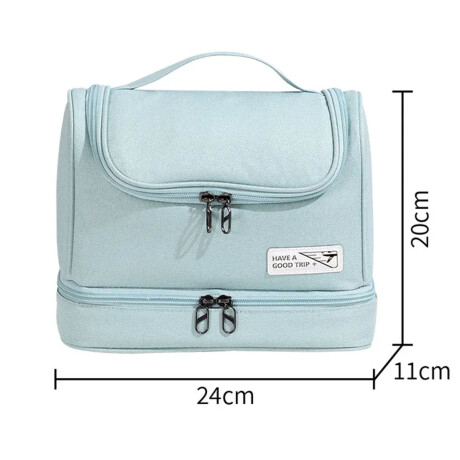Neceser Organizador Portable de Viaje p/Maquillaje Cosmética Verde