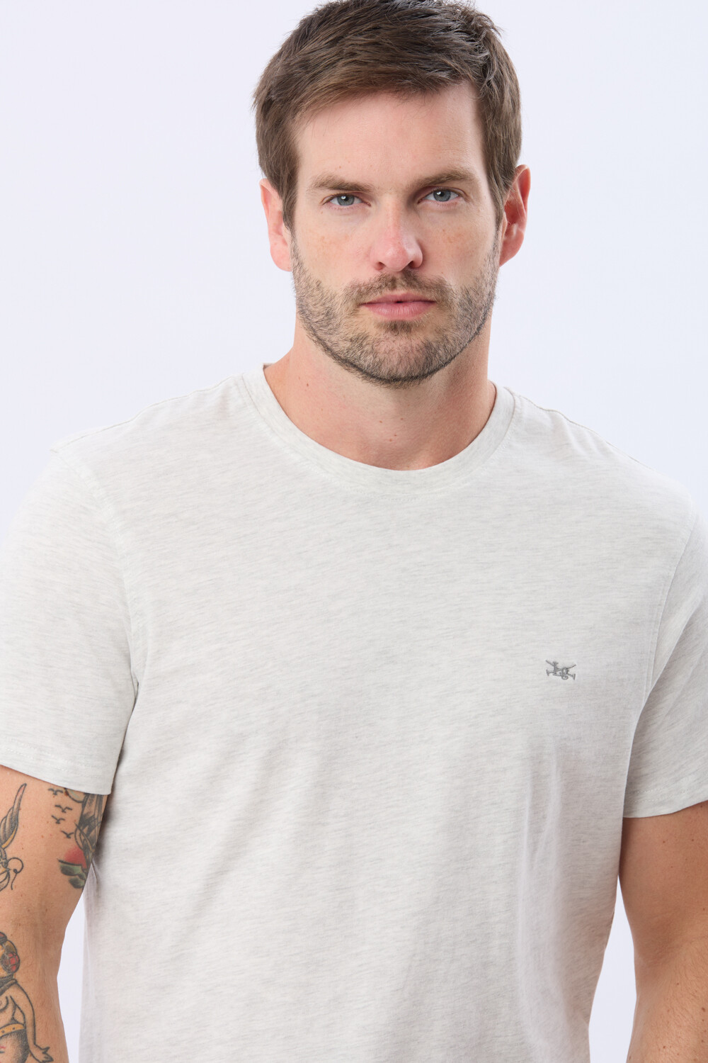 REMERA BÁSICA DE ALGODÓN Gris