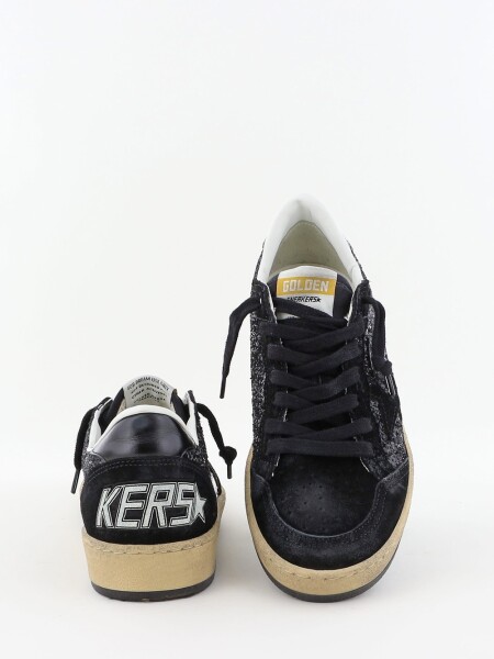 Golden Goose-Championes de gamuza, Ballstar Negro
