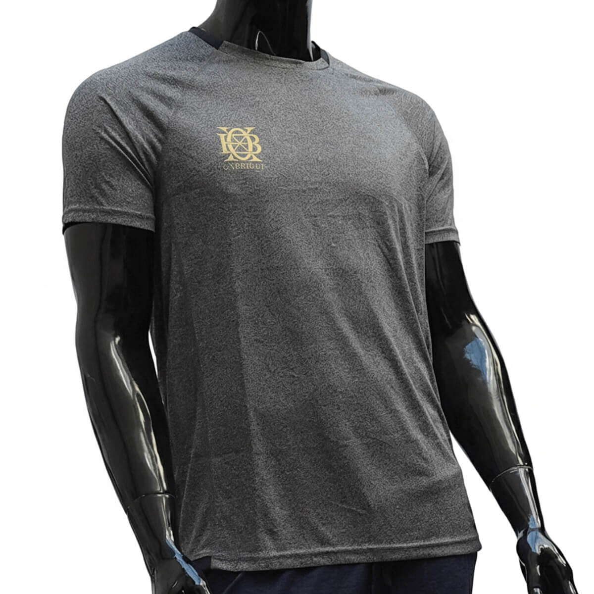 Talle XL - Remera Gris Dry Fit Manga Corta Para Hombre 