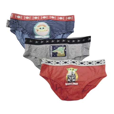 Pack x 3 Slip Infantiles Baby Yoda Talle 2/7 U