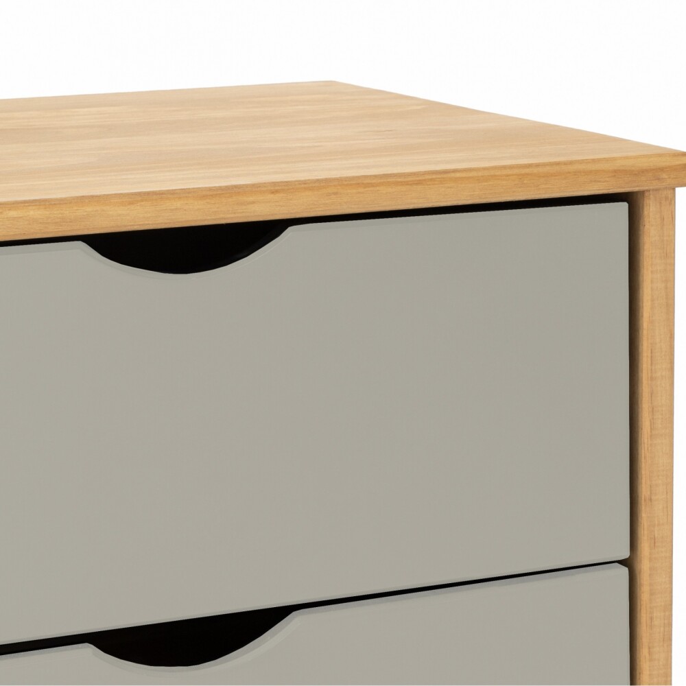 Mesa De Luz Madera Maciza Nordica 2 Cajones - Linea Dublin Mesa De Luz Madera Maciza Nordica 2 Cajones - Linea Dublin