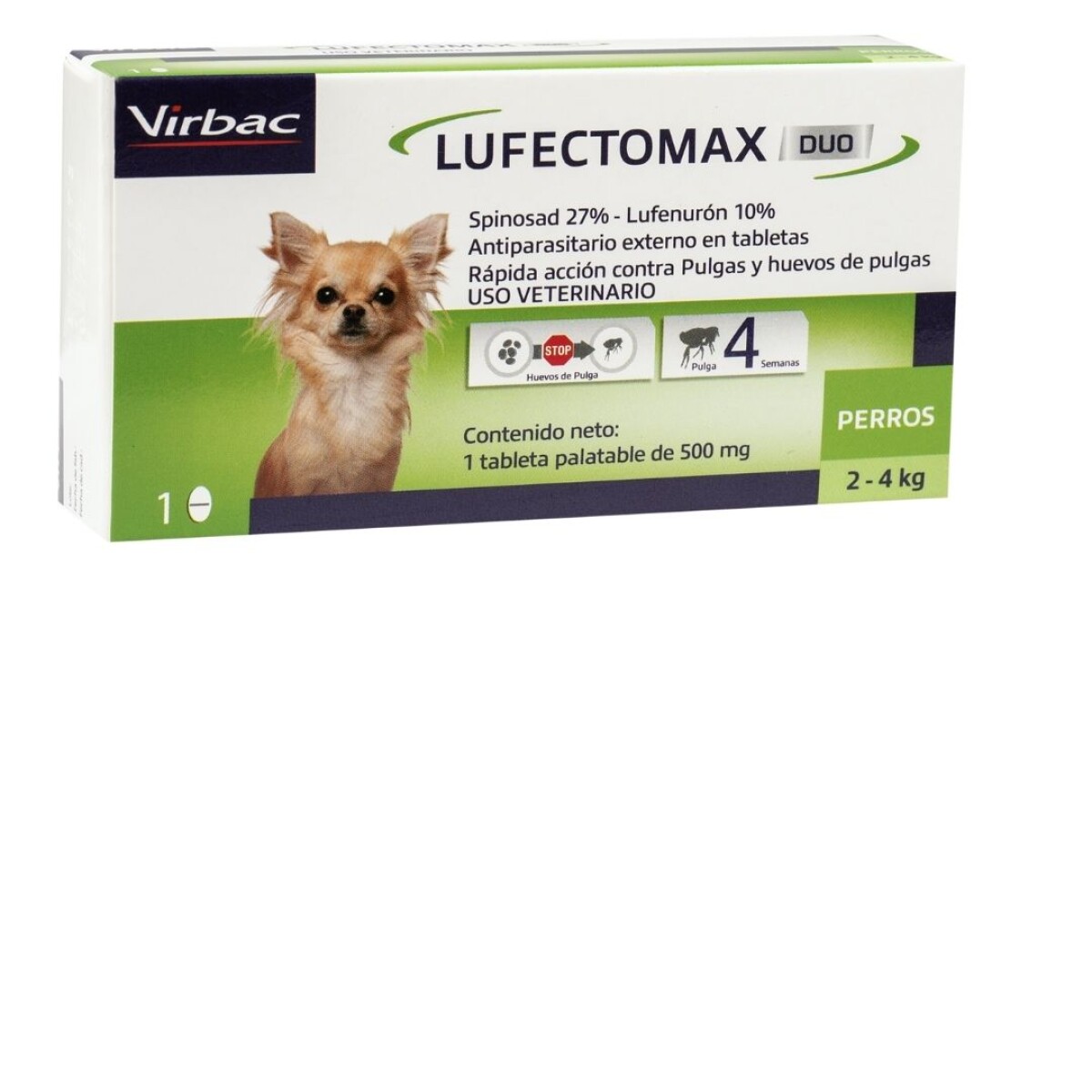 Lufectomax Duo 2 A 4 Kg ( 1 Comp 500mg) 