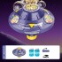 Burbujero Giratorio Automatico Con Luces Burbujas Recargable Variante Color Violeta
