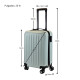 Valija Carry On 20'' Rígida Bonn Elegance VERDE PASTEL