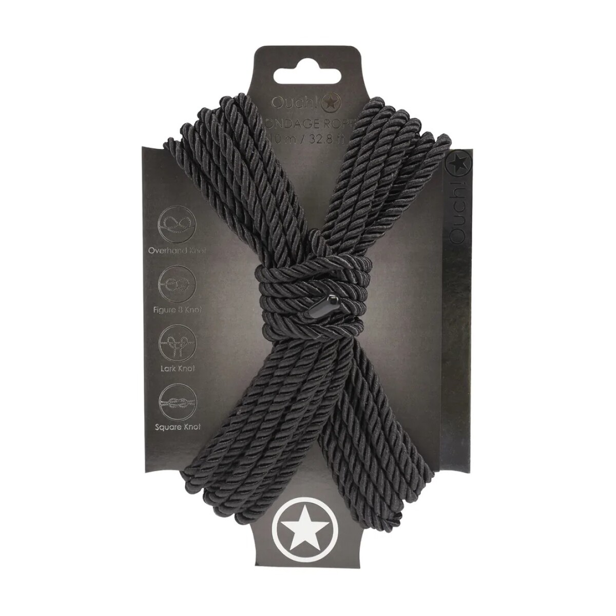 Soga para Sumisión Bondage Rope Ouch - Negro 