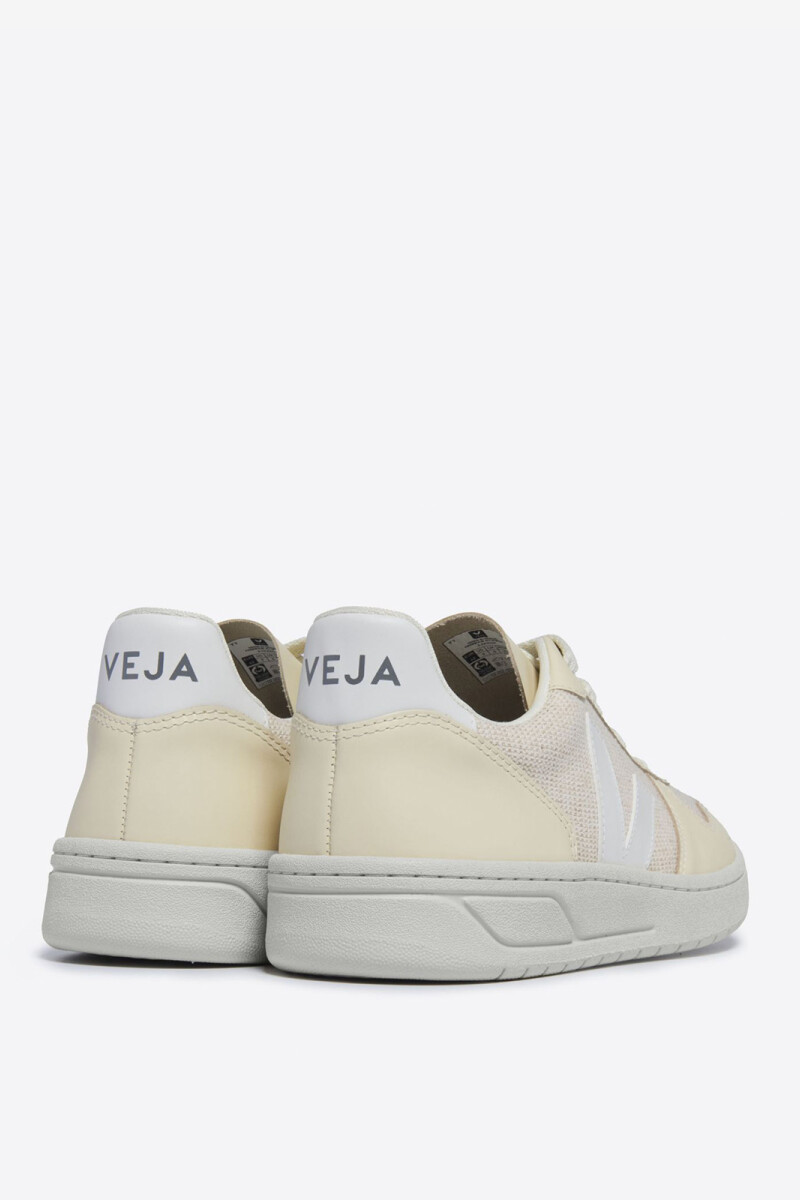 Zapatilla v-10 Crema