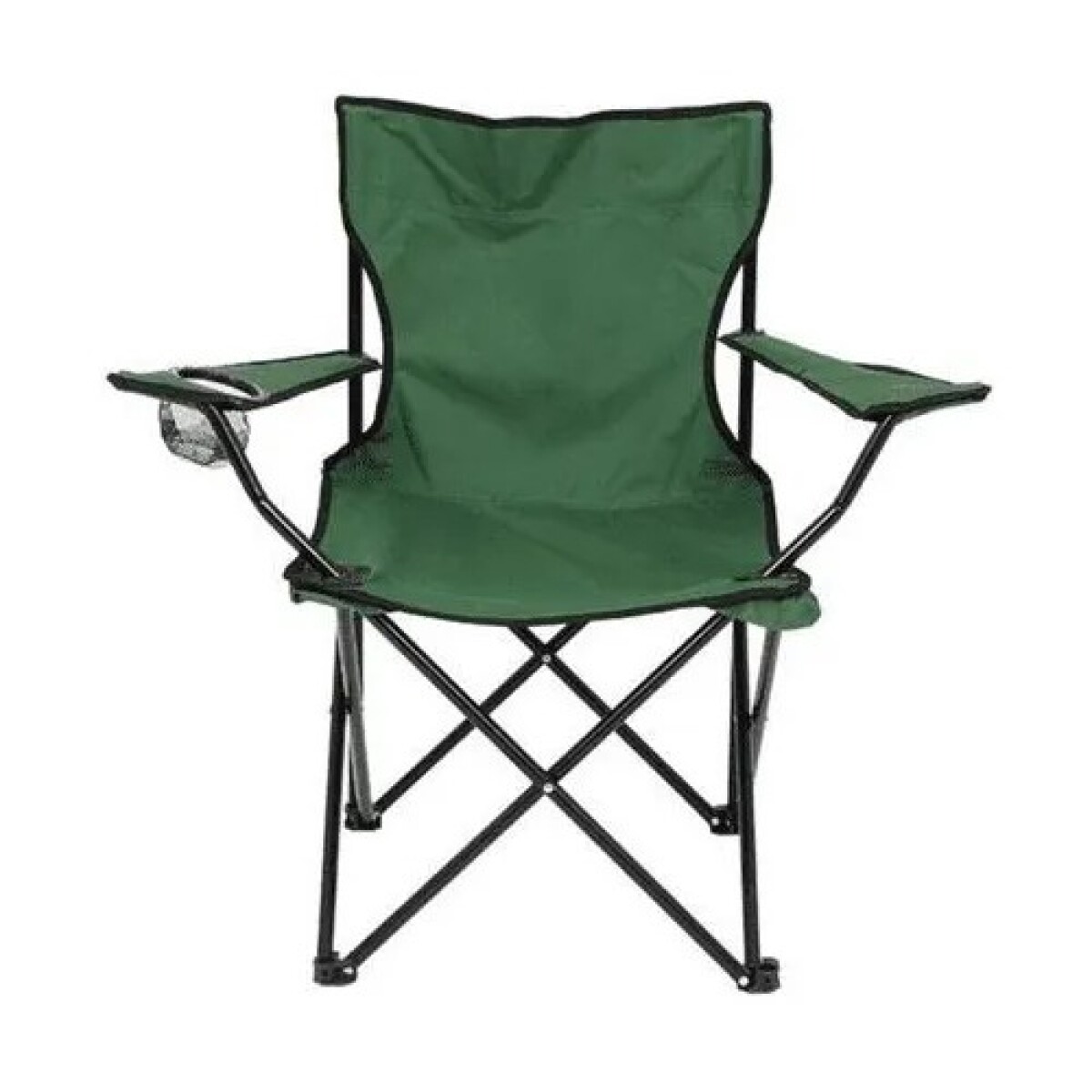 Silla plegable capitán con apoya brazos - FB306 VERDE 