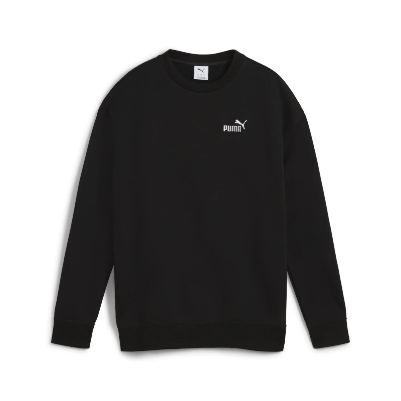 Abrigo ESS SM. Nº1 Logo Relaxed Media larga TR de Mujer Negro
