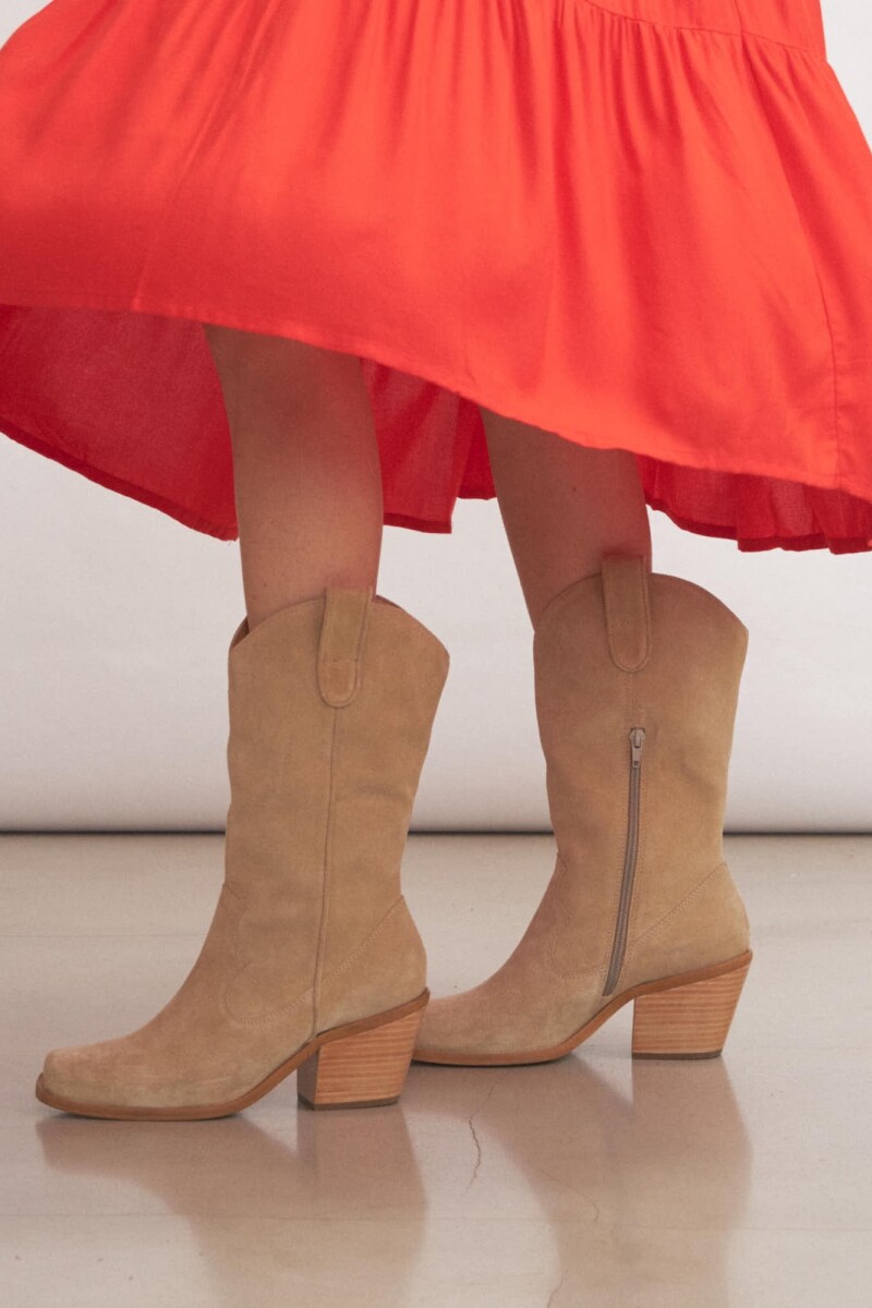 Botas Texanas Beige