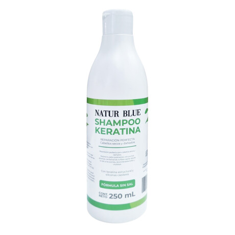 Shampoo Keratina sin sal NATUR BLUE 250 mL