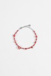 Pulsera piedras acero plateado