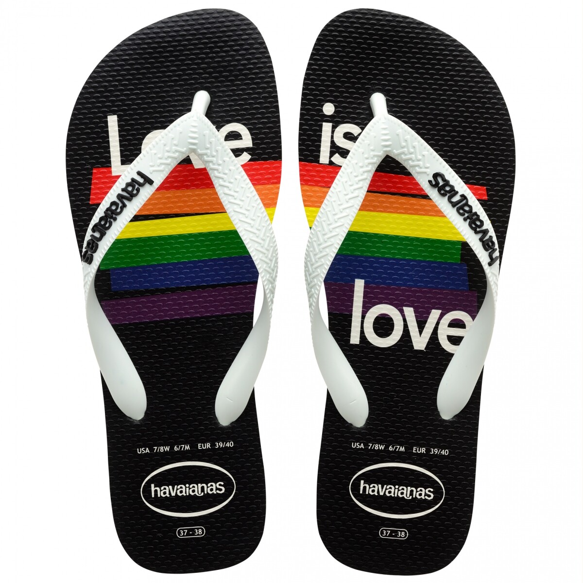 Sandalia de Hombre Havaianas Top Pride Havaianas - Blanco 