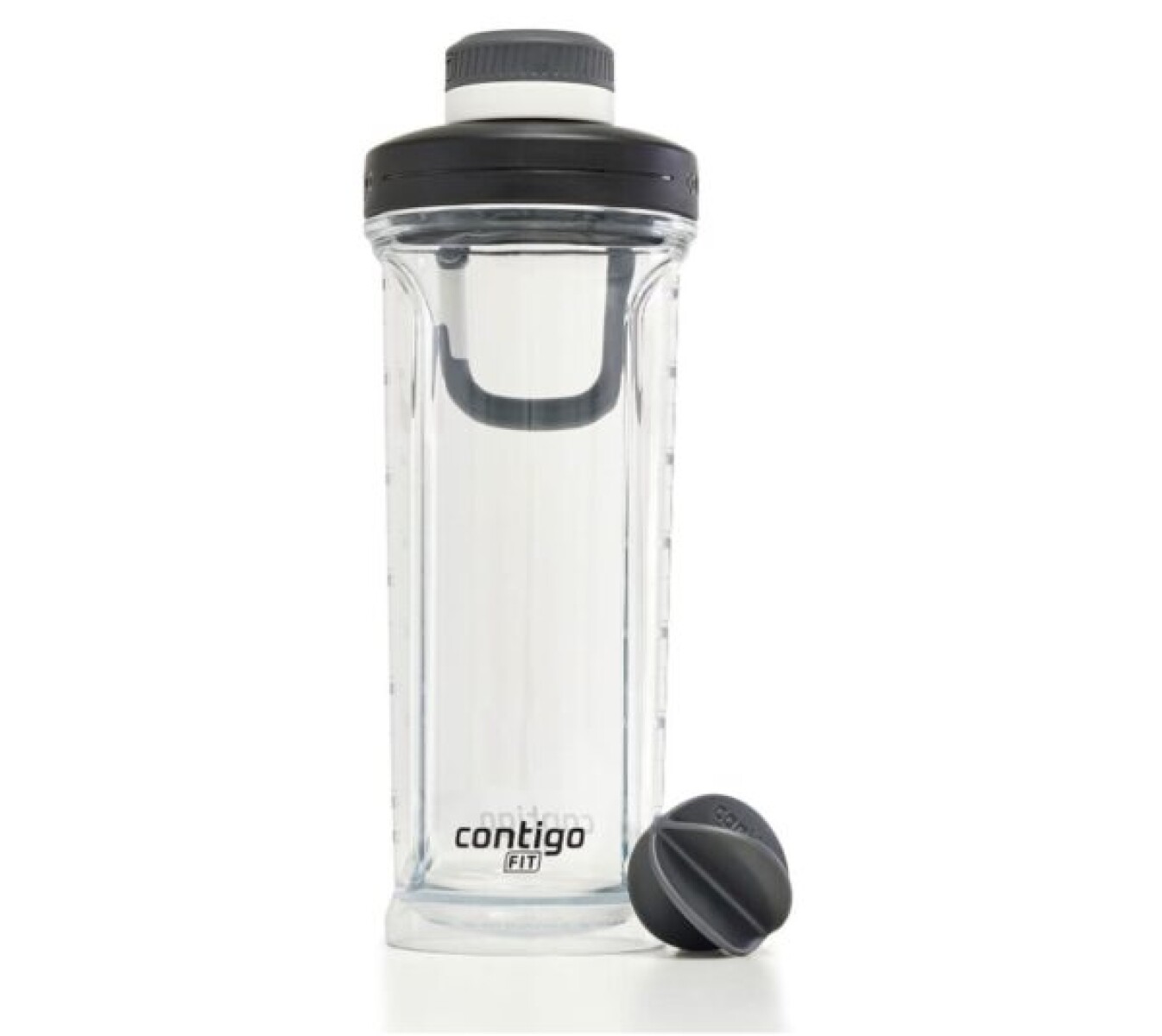 BOTELLA CONTIGO 828ML SHAKE & GOFIT TRANSPARENTE 
